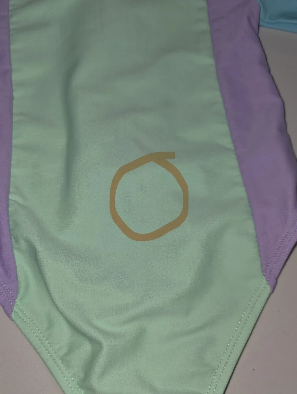 The Children's Place Pastel Mint, Lavender & Aqua Long-Sleeve One-Piece Swimsuit